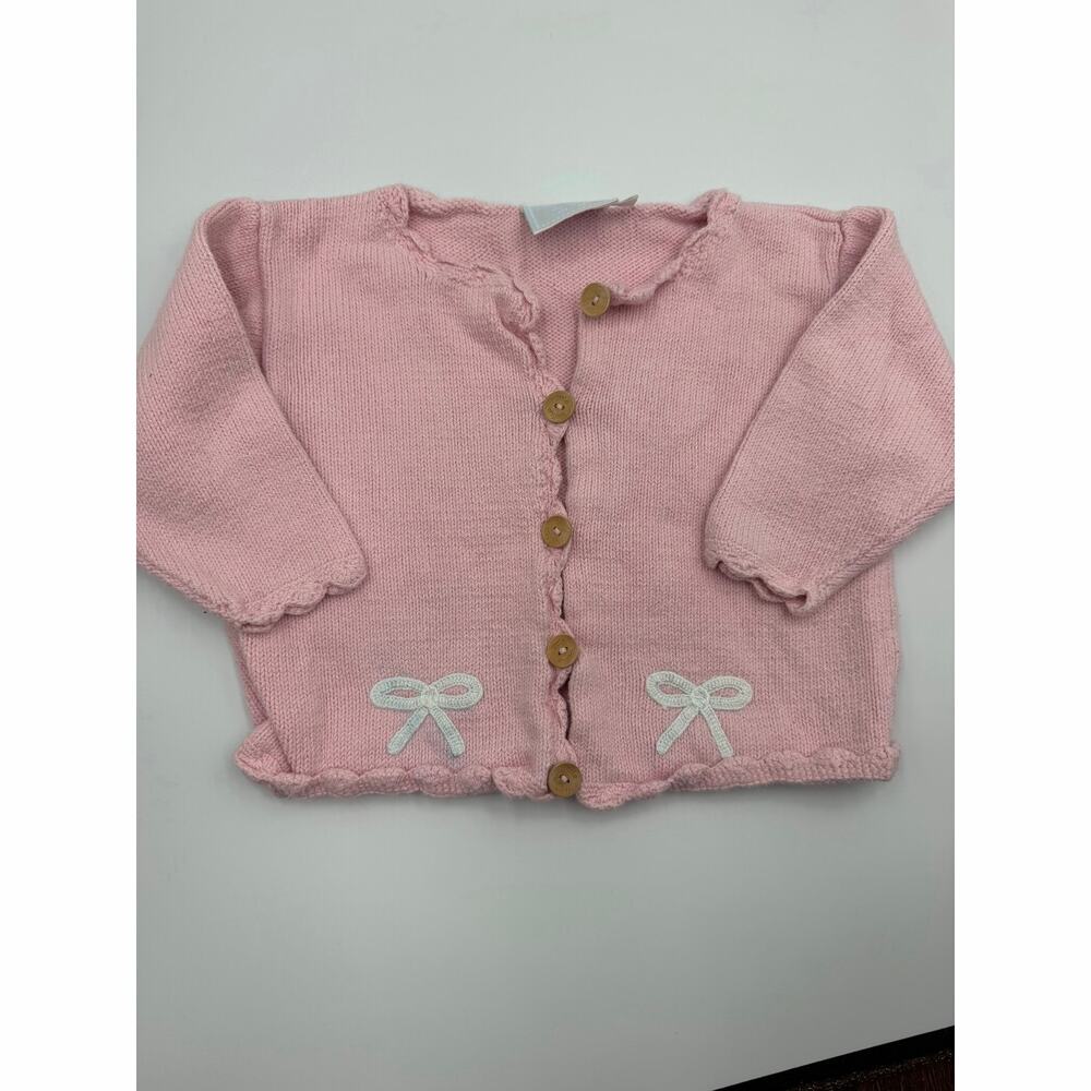 Little English bow cardigan 24m